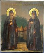 Икона "Св. Зосима и Соватий Соловецкие Чудотворцы"