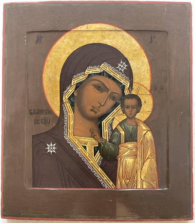 Икона "Богоматерь Казанская". Москва, XIX век