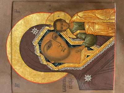 Икона "Богоматерь Казанская". Москва, XIX век