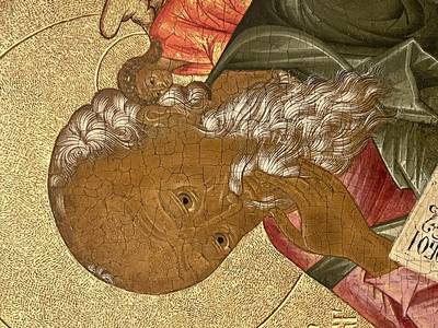 Икона "Св. Иоанн Богослов". Центральная Россия, XIX век