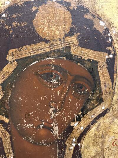 Икона «Богоматерь Тихвинская». Россия, Кострома, первое десятилетие XVIII века