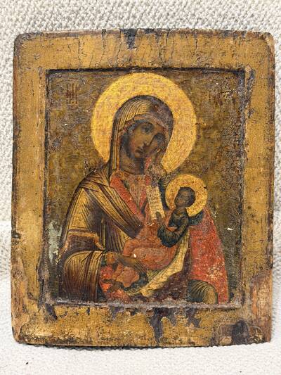 Икона «Богоматерь Утоли моя печали». Москва, первая четверть XVIII века, золочение