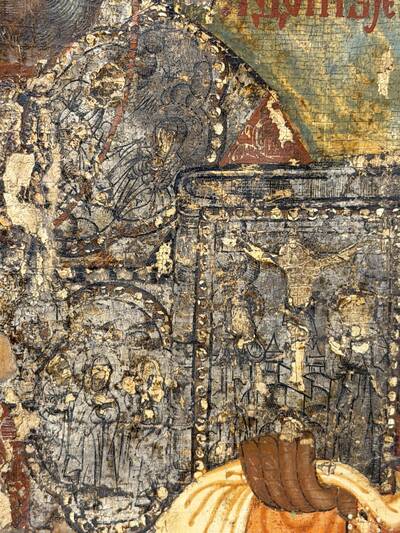 Икона Святитель Николай Чудотворец. Россия, Каргополь, рубеж XVII–XVIII веков.