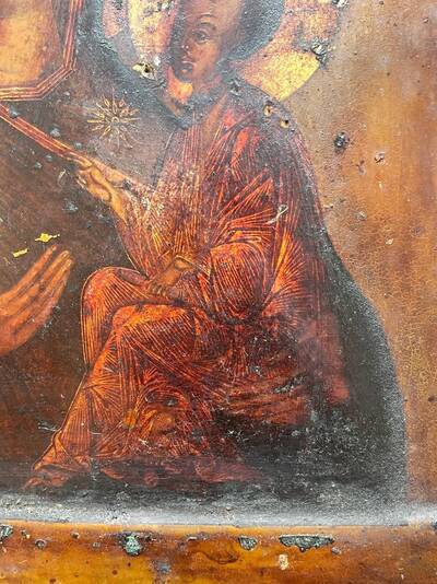 Икона «Богоматерь Тихвинская». Центральная Россия, XIX век