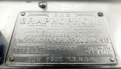 Графофон (Фонограф). Модель Columbia A/AG, конец 19 века, Франция/США