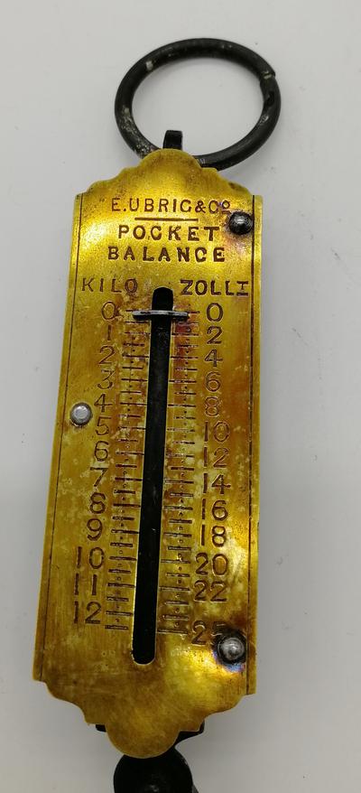 Безмен. Англия. E.Ubrig & Сo "POСKET BALANCE". Конец XIX - начало XX века.