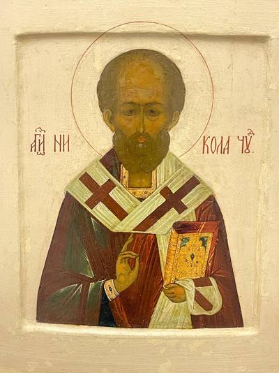 Икона "Св. Николай Чудотворец". Москва, начало XX века