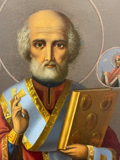 Икона "Св. Николай Чудотворец". Центральная Россия, XIX век