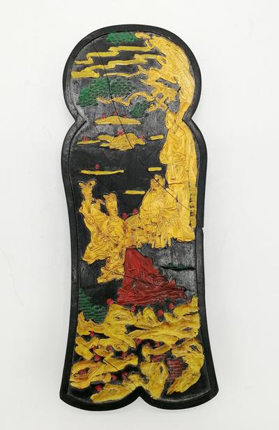 Коллекционный брусок китайской туши "Музыка Восточной горы". Китай. Конец XIX - начало XX века.