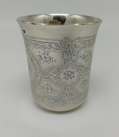 Стопка. Серебро 84 проба, Вес 135 гр. 1872 год