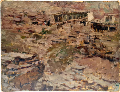 Картина «Горы Дагестана». Кокорин А.В., 1950-е годы