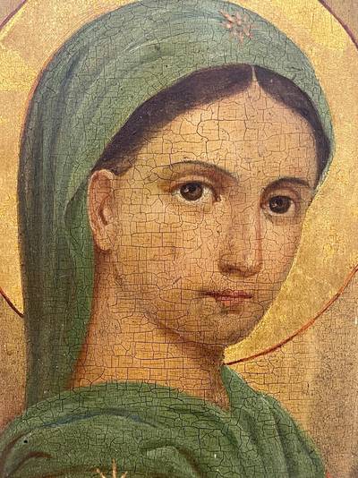 Икона "Богоматерь Трех Радостей". Центральная Россия, XIX век