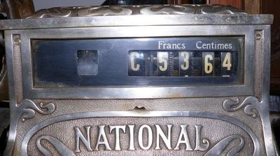 Аппарат кассовый &quot;NATIONAL&quot;. Произведен компанией National Cash Register Co., модель &quot;188&quot;. В рабочем состоянии. 1905 год.