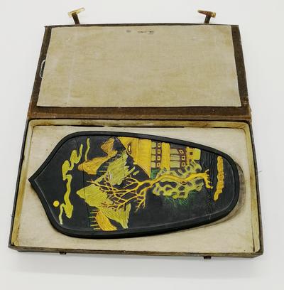 Коллекционный брусок китайской туши «Чистая луна раздвигает облака». Китай. Середина ХХ века.