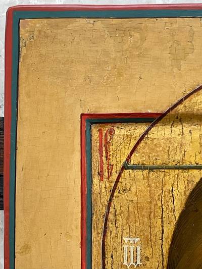 Икона "Спас Оплечный". Палех, XIX век