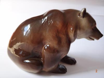 Статуэтка "Медведь". Марка "ЛФЗ Made in Russia". Конец ХХ века.