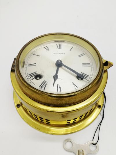Яхтенные часы с барометром "Observer". Западная Европа, середина XX века