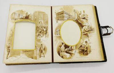 Викторианский альбом для фотографий с музыкальным механизмом. Англия. Конец XIX - начало XX вв..