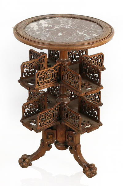 Вращающийся журнальный стол периода Наполеона III. Западная Европа, вторая половина XIX века