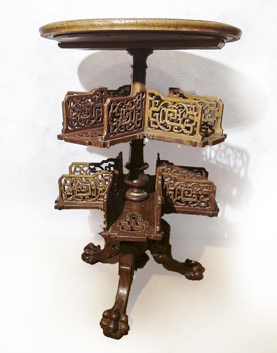 Вращающийся журнальный стол периода Наполеона III. Западная Европа, вторая половина XIX века