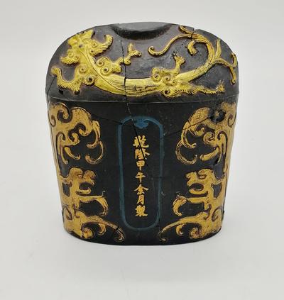 Коллекционный брусок китайской туши в виде портовой печати. Китай, о. Хайнань. Конец XVIII века.